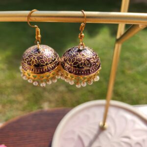 Medium Jhumka (Purple)