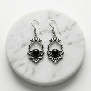 Palm Earings (Black)