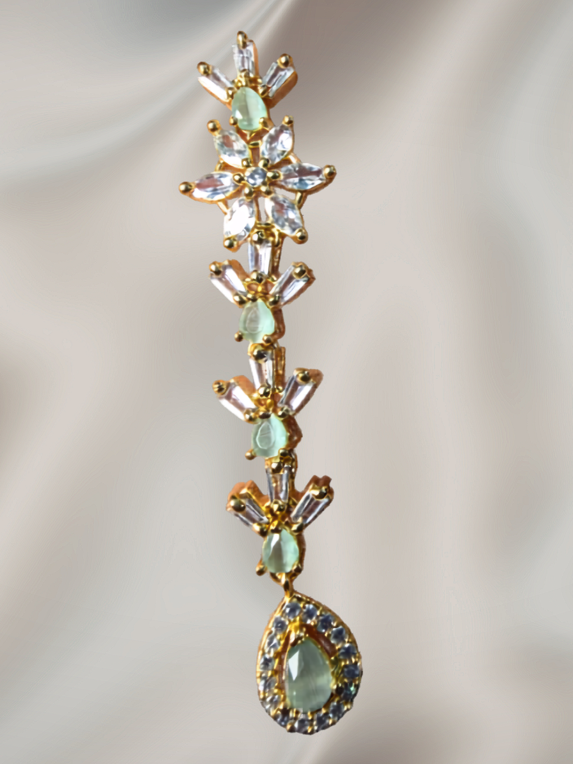 Flower Leaf Drop Earings 2