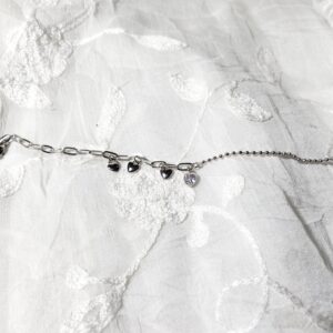 The Silver Heart Anklet