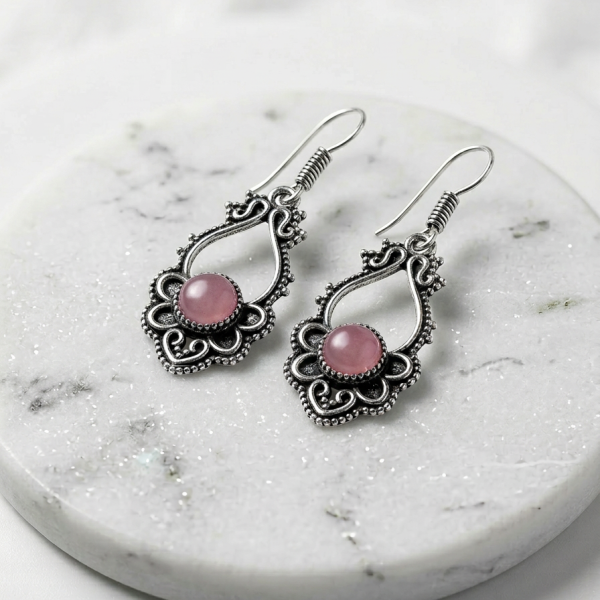 Earrings Palm pink 1