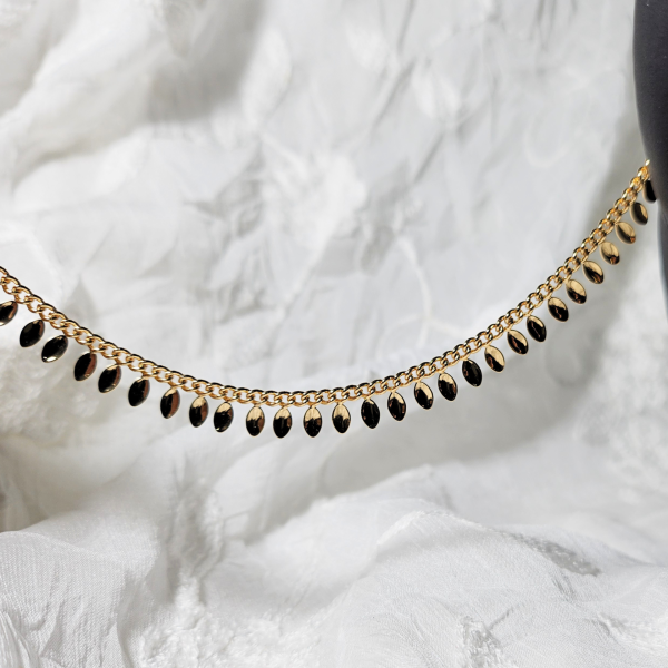 Gold Petal Anklet