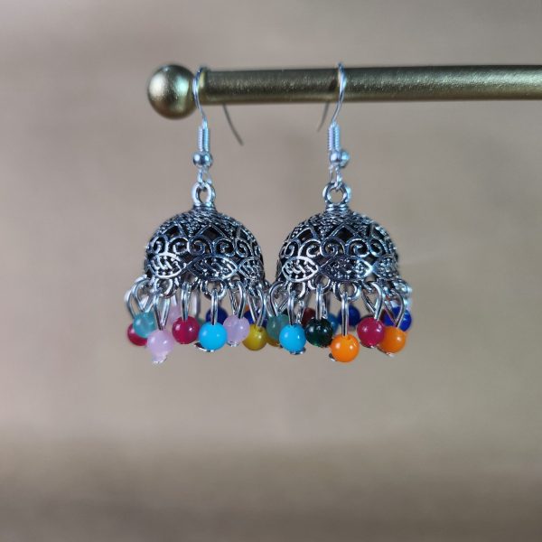 jhumka small Multi Bead Jhumka (4)